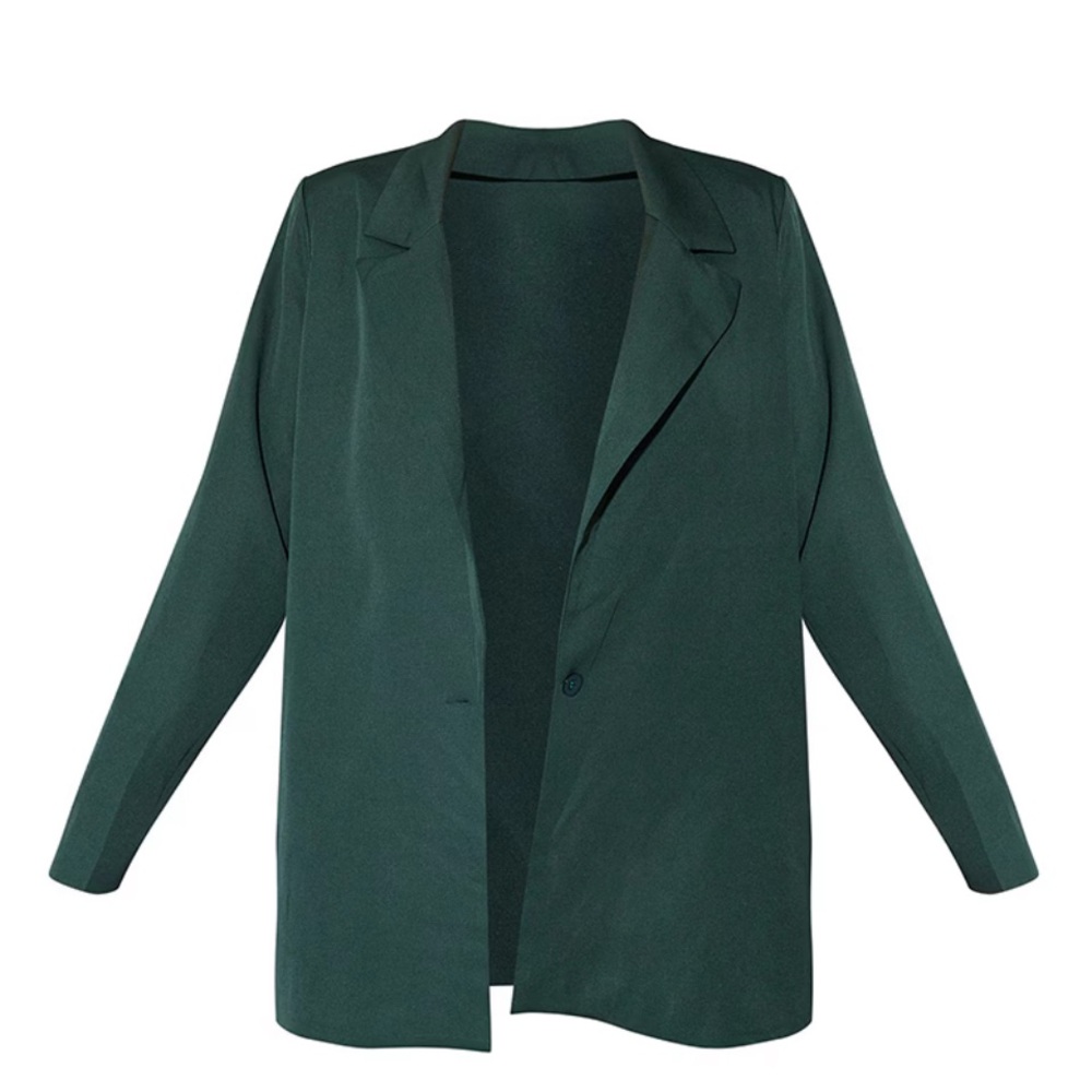 PrettyLittleThing Green Tailored Blazer
